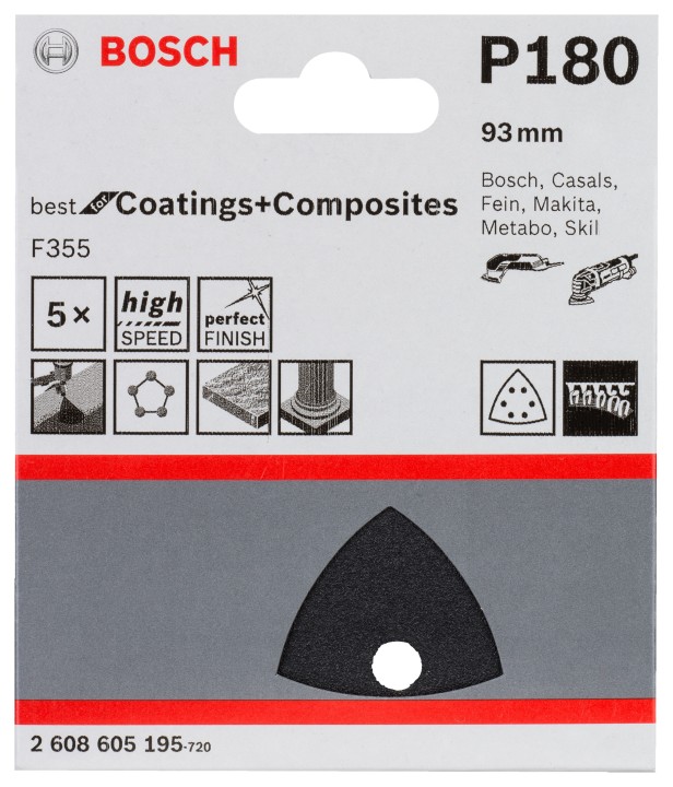 5 Disques abrasifs PRO F355 93
