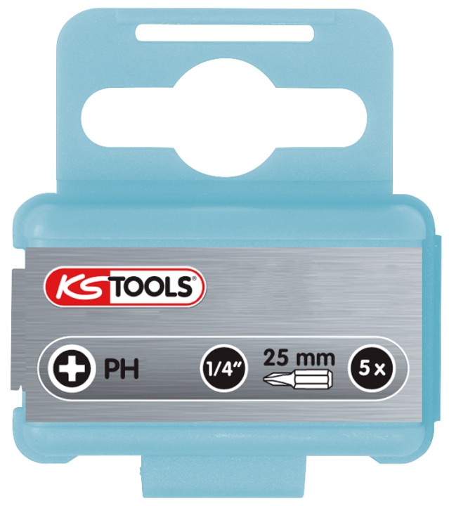 5 embouts INOX 1/4'' PH3, 25mm