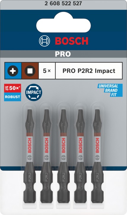 5 Embouts PRO Impact P2R2 55mm