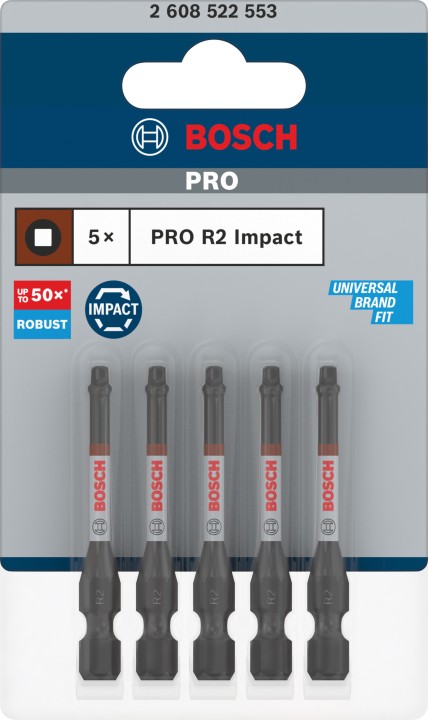 5 Embouts PRO Impact R2 55mm