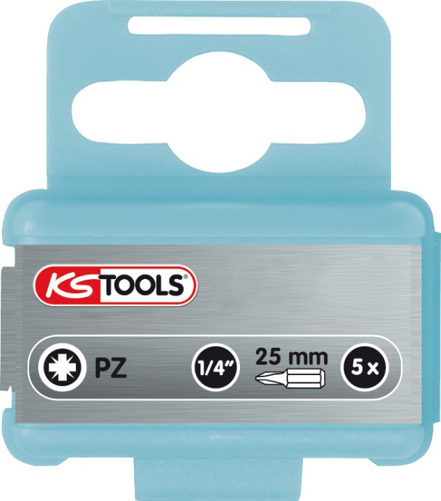 5 embouts PZ3 INOX L. 25 mm