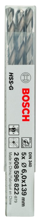 5 Forets HSS-G PRO Métal 6x91x