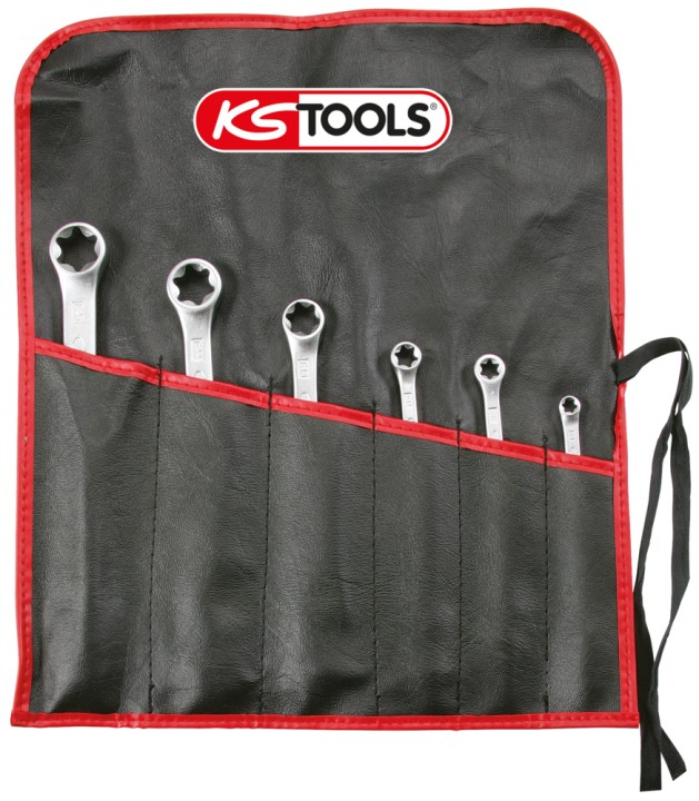6 clés polygo. droites TORX