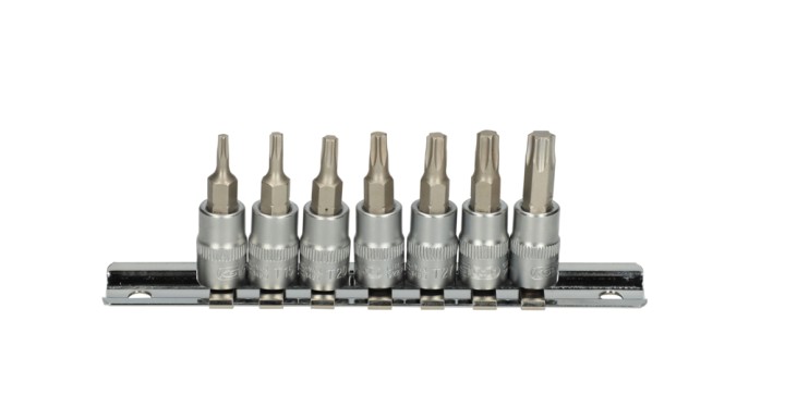 7 douilles tournv. TORX 1/4''