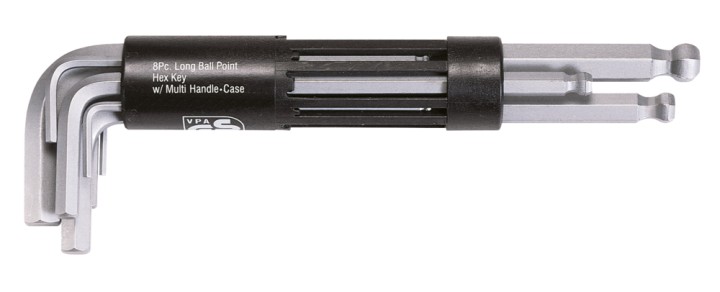 8 clés mâles 6p, 5/64''à 3/8''