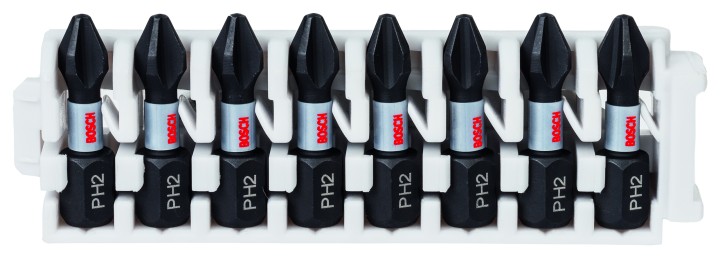 8 Embouts PRO Impact PH2 25mm