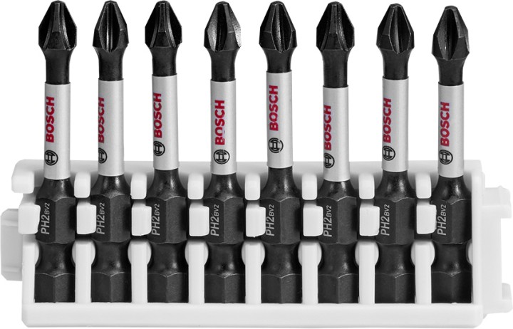 8 Embouts PRO Impact PH2 55mm
