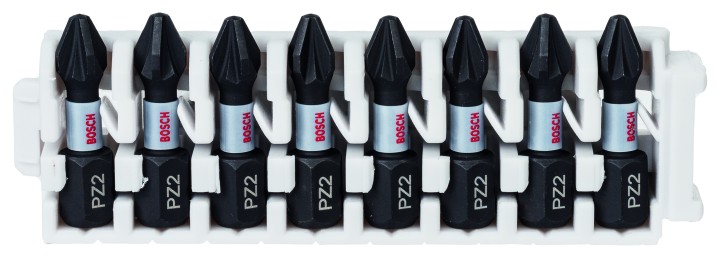 8 Embouts PRO Impact PZ2 25mm