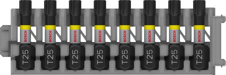 8 Embouts PRO Impact T25 25mm