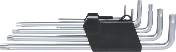 9 clés mâles 5 pans, percées