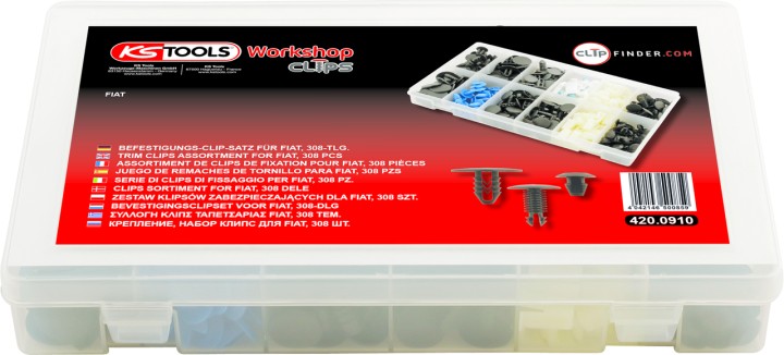 Agrafes- Fiat, 308pcs