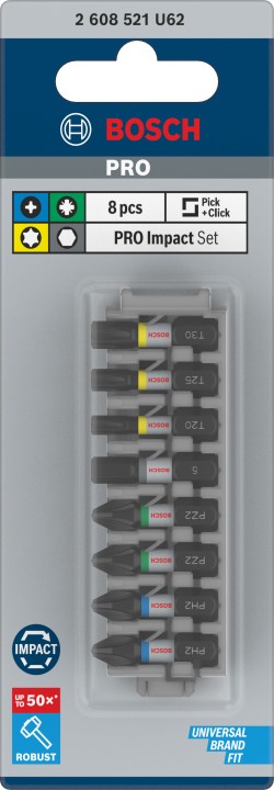 Assort. 8 Embouts PRO Impact P