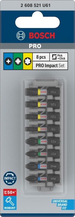 Assort. 8 Embouts PRO Impact P
