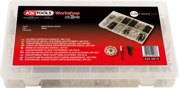 Attaches métalliques, 400pcs