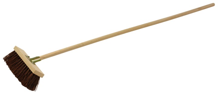 Balais cantonnier, manche bois