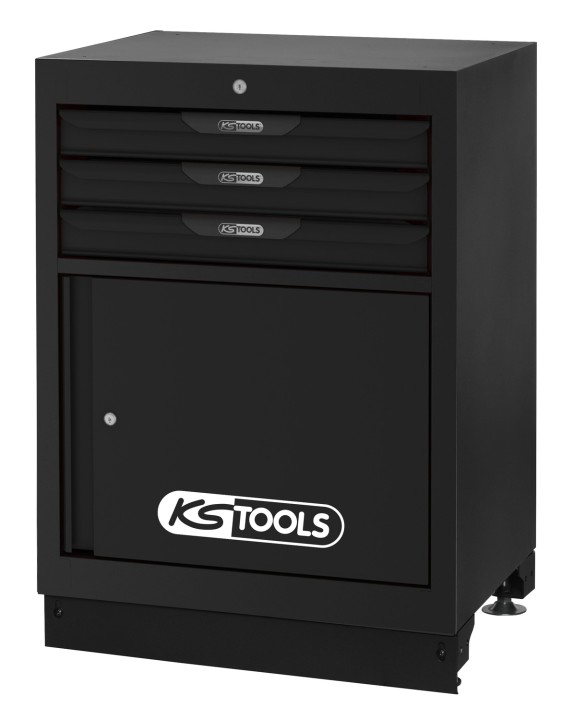 Bloc 3 tiroirs + porte 26''