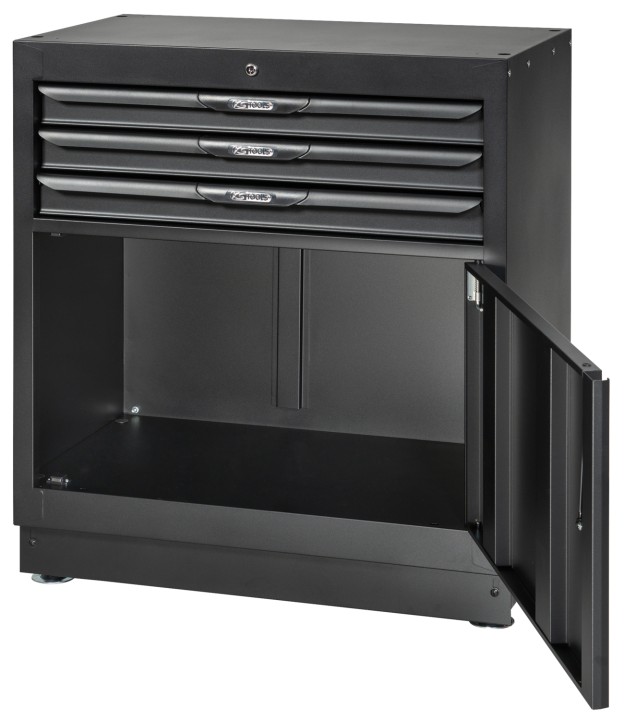 Bloc 3 tiroirs + porte 34''