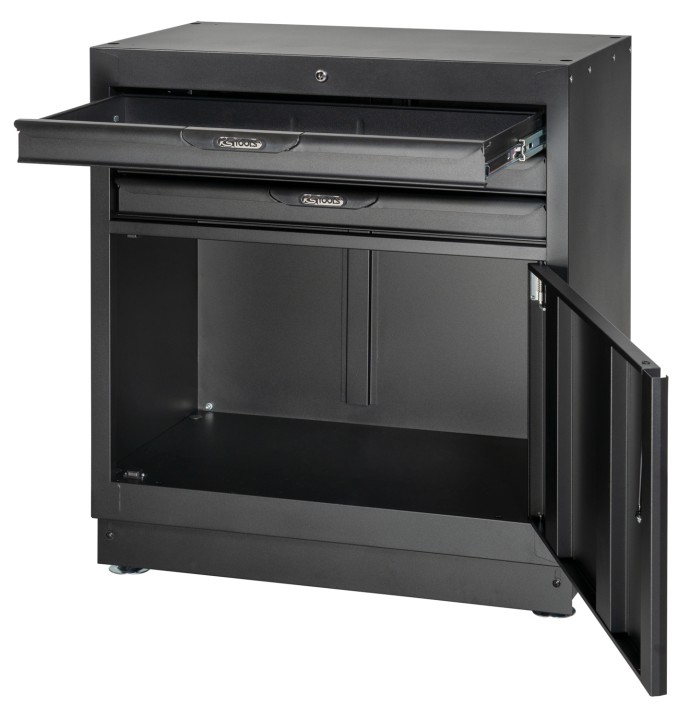 Bloc 3 tiroirs + porte 34''