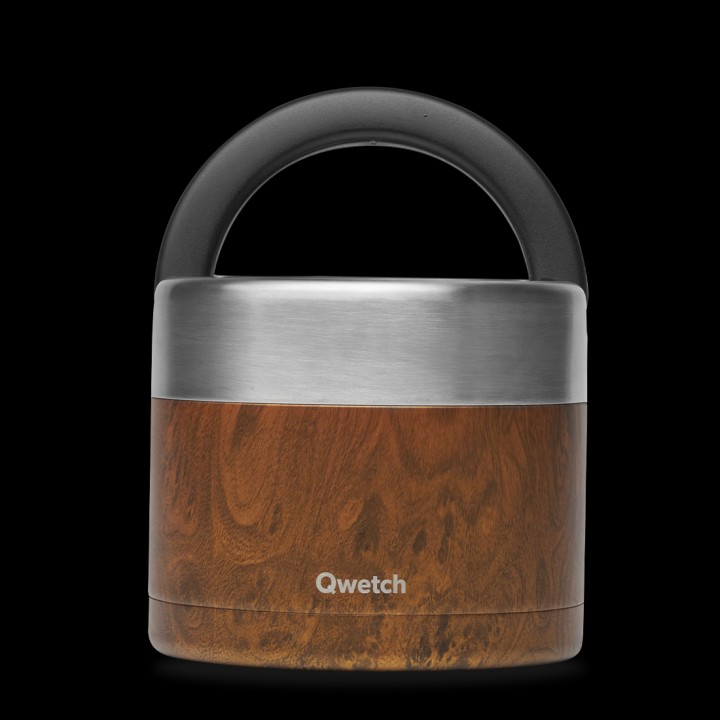 BOITE REPAS ISOTHERME - 850ml - WOOD - MARRON