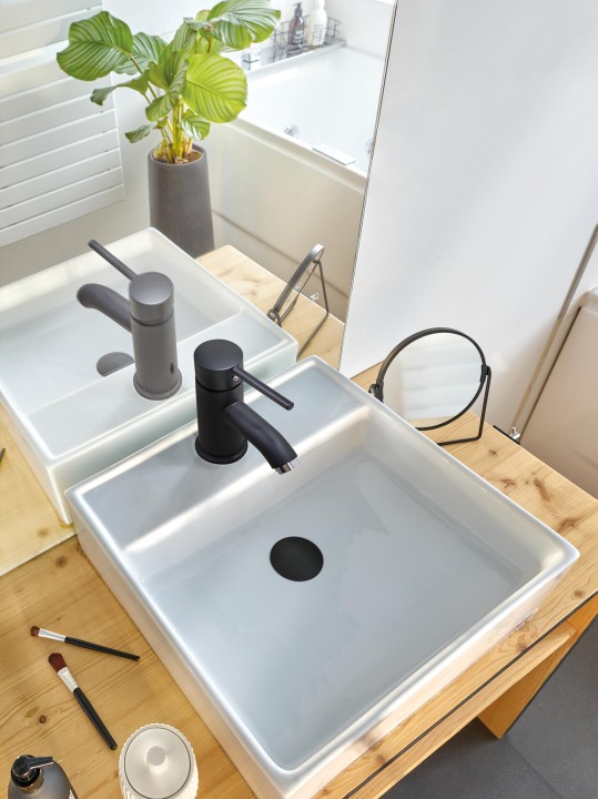 BONDE DE LAVABO UNIVERSELLE QUICK-CLAC BLACK TOUCH
