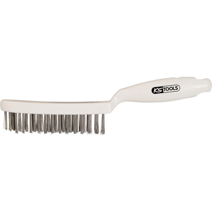 Brosse 4 rangées acier, 285 mm