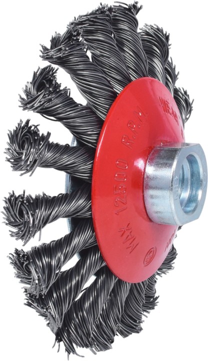Brosse acier torsadé, 100mm