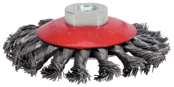 Brosse acier torsadé, 100mm