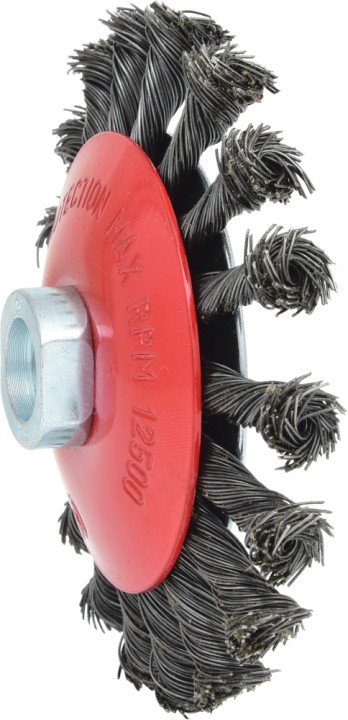 Brosse acier torsadé, 115mm