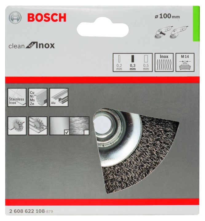 Brosse bis. PRO Inox M14 100x0