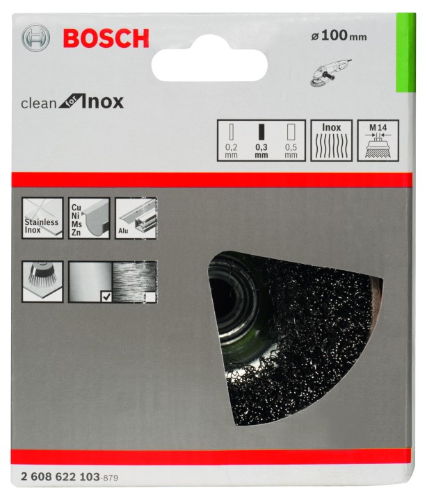 Brosse bis. PRO Inox M14 100x0