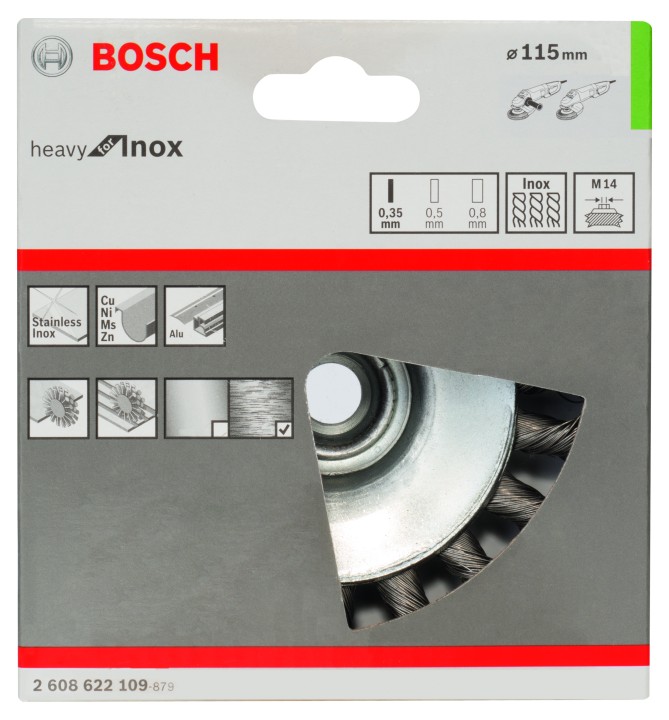 Brosse bis. PRO Inox M14 115x0