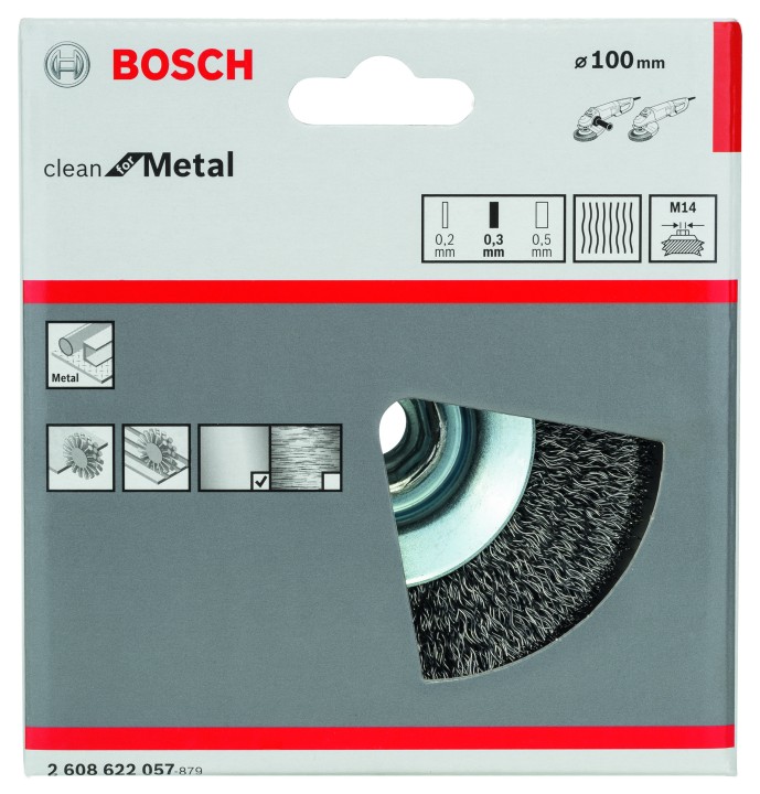 Brosse biseau PRO Métal M14 10