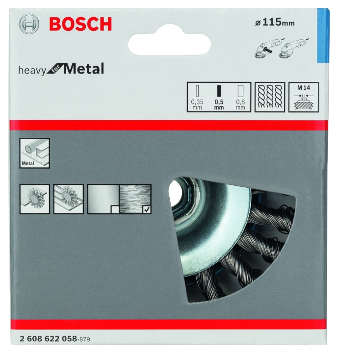Brosse biseau PRO Métal M14 11