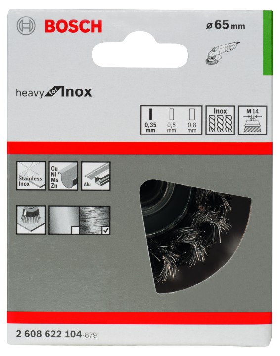 Brosse Boisseau PRO Inox M14 6