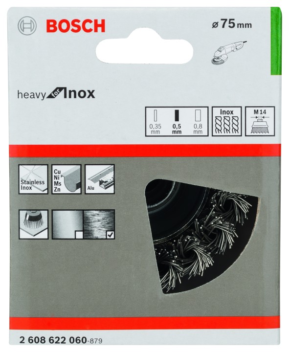 Brosse Boisseau PRO Inox M14 7