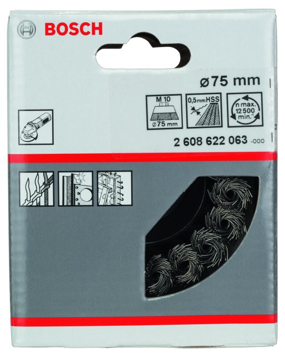 Brosse boisseau PRO M10 75x0.5