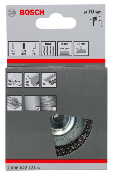 Brosse cir. PRO Inox perceuse