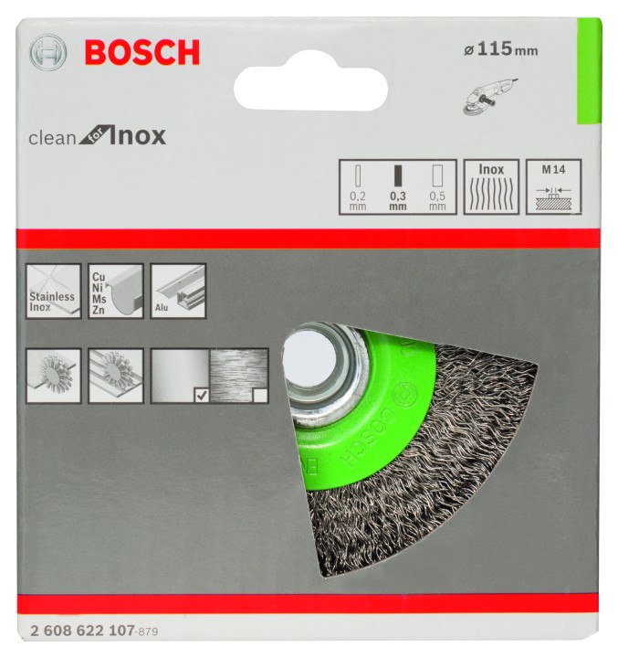 Brosse cir. PRO l'Inox M14 25x
