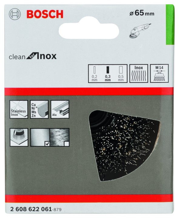 Brosse en biseau PRO l'Inox M1
