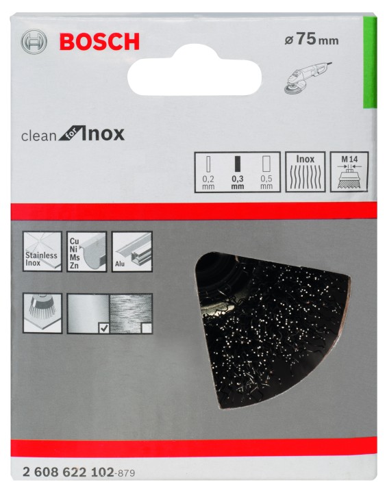 Brosse en biseau PRO l'Inox M1