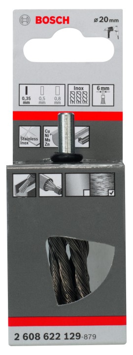 Brosse sur tige PRO 19x0.35mm