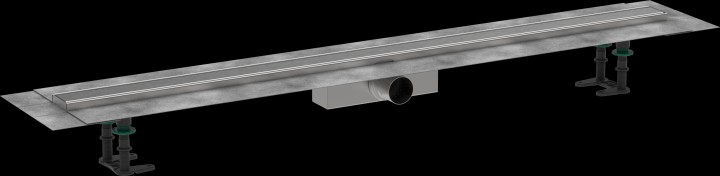 Caniveau de douche 1200 mm Acier inox brossé