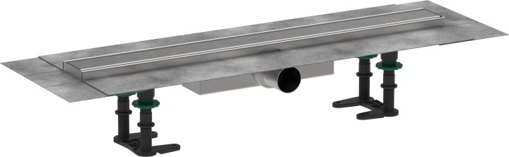 Caniveau de douche 600 mm Acier inox brossé