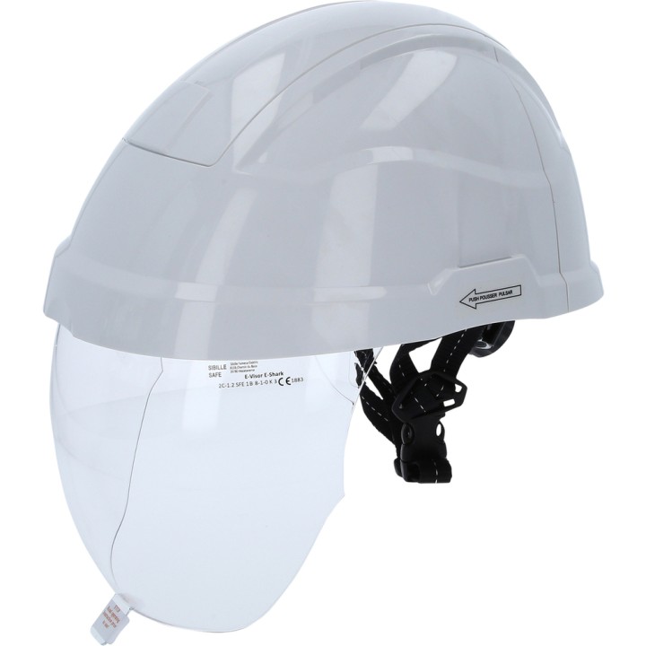 Casque isolé avec écran facial