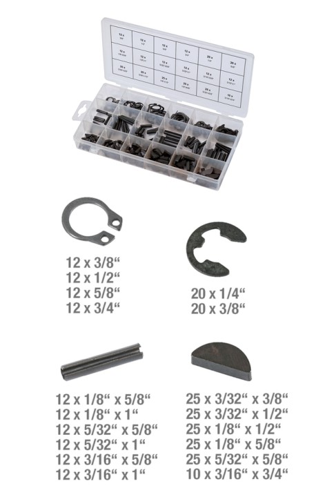 Clavettes, circlips, chevilles