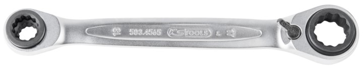 Clé polygo cliquet 16x19-17x18
