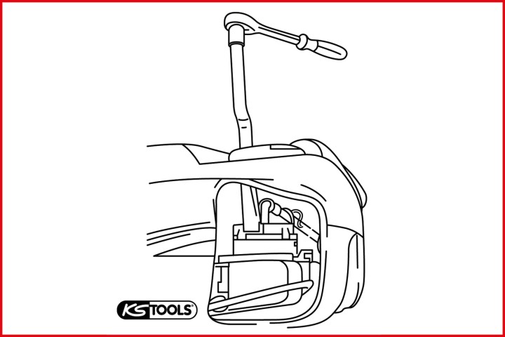 Clé pour pompe à carburant VAG