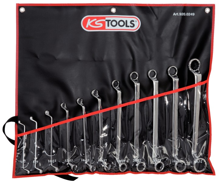 Clés polygo. ct-coudées, 11pcs