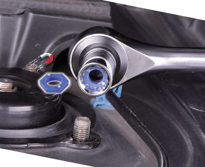 Cliquet 1/2" sur batterie