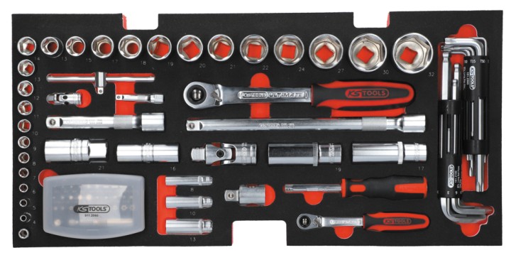 Coffre outils équipé, 114pc